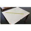 Image 2 : Wooden Table w/ White Top 44.5"L x 38"W x 30"H