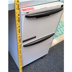 Vertical 2 Drawer White File Cabinet