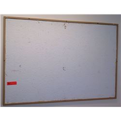 Wood Framed White Cork Board