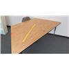 Image 2 : Wood & Metal Corner Table & Rolling Chair