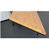 Image 3 : Wood & Metal Corner Table & Rolling Chair