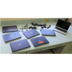 Qty 7 ASUS Google Chrome Laptop Computers