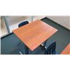 Image 3 : Qty 2 Wood & Metal Desks w/ 2 Chairs