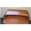 Image 2 : Wood Rounded Desk w/ Bottom Shelves