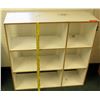 Image 1 : White Wood 9 Compartment Shelf