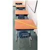 Image 1 : Qty 4 Wood & Metal Desks w/ Chairs