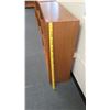 Image 8 : Qty 2 Wood 2 Tier Shelves & a 3 Tier Shelf