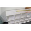 Image 2 : Qty 2 White Wood 9 Compartment Shelf