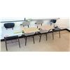 Image 1 : Qty 4 Desks w/ Attached Chairs