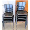 Image 1 : Qty 9 Plastic & Metal Chairs