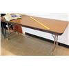 Image 1 : Long Folding Wood & Metal Table