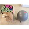 Image 1 : Qty 8 Exercise Mats & Ball