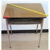 Image 1 : Wood & Metal Desk w/ Storage Drawer