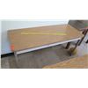 Image 1 : Long Wood & Metal Table