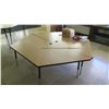 Image 1 : Qty 2 Wood & Metal Corner Tables