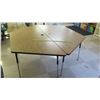 Image 1 : Qty 2 Wood & Metal Corner Tables