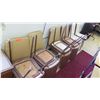 Image 1 : Qty 8 Vinyl Upholstered Metal Chairs
