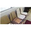 Image 4 : Qty 8 Vinyl Upholstered Metal Chairs