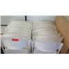 Image 2 : Qty 24 White Plastic Folding Chairs