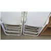 Image 3 : Qty 24 White Plastic Folding Chairs