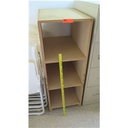 Press Wood 3 Cube Storage Shelf