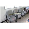 Image 1 : Qty 4 Gray Upholstered Arm Chairs