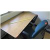 Image 1 : Wood & Metal Folding Table w/ Rolling Arm Chair