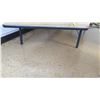 Image 2 : Short Wood & Metal Corner Table 14"H
