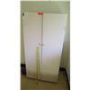 Image 1 : White 2 Door Cabinet w/ Shelves