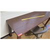 Image 2 : Narrow Wooden Table w/ Folding Chair