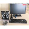 Image 1 : Dell Monitor, Keyboard & 2 Logitech Speakers