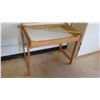 Image 2 : White & Wooden Table w/ Shelf