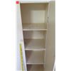 Image 2 : White 2 Door Cabinet w/ Shelves