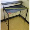Image 1 : Black Metal Desk w/ Glass Top