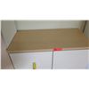 Image 2 : White 2 Door Cabinet w/ Shelves