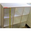 Image 1 : White Wood 9 Compartment Shelf