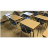 Image 8 : Qty 20 Wood Desks w/ Chairs