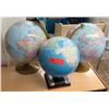 Image 1 : Qty 3 World Globes