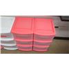 Image 2 : Qty 5 Rolling Plastic Storage Drawers