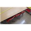 Image 3 : Wooden Children's Table w/ 8 Chairs