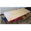 Image 2 : Long Wood Children's Table w/ 10 Chairs