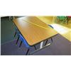 Image 2 : Wood Adjustable Table w/ 4 Chairs