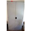 Image 1 : Tall Metal 2 Door Shelf Cabinet