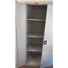 Image 2 : Tall Metal 2 Door Shelf Cabinet