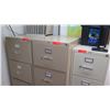 Image 2 : Qty 3 Four Drawer File Cabinets