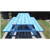 Image 2 : Blue Picnic Table