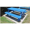Image 1 : Blue Picnic Table