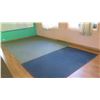 Image 2 : Large Dark Green Rug (144" x 109") & Blue Rug
