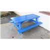 Image 1 : Blue Toddler-Size Picnic Table