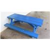 Image 3 : Blue Toddler-Size Picnic Table